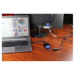 Adaptateur HDMI Mâle vers VGA Femelle Edenwood avec Sortie Audio Jack – Full HD 1080p