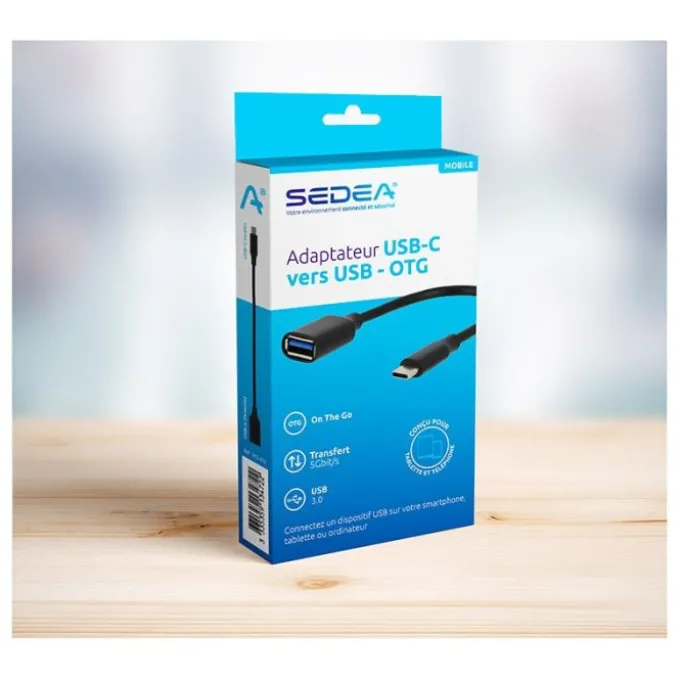 Adaptateur SEDEA OTG USB-C - USB Femelle