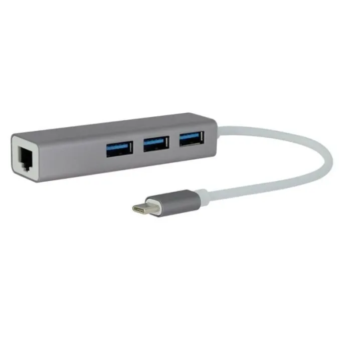 Adaptateur SEDEA USB-C vers 3 ports USB 3.0 + RJ45