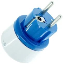 Adaptateur WATT AND CO Monde vers France Bleu et blanc