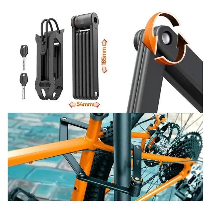Antivol pliant CASR avec support vélo et trottinette