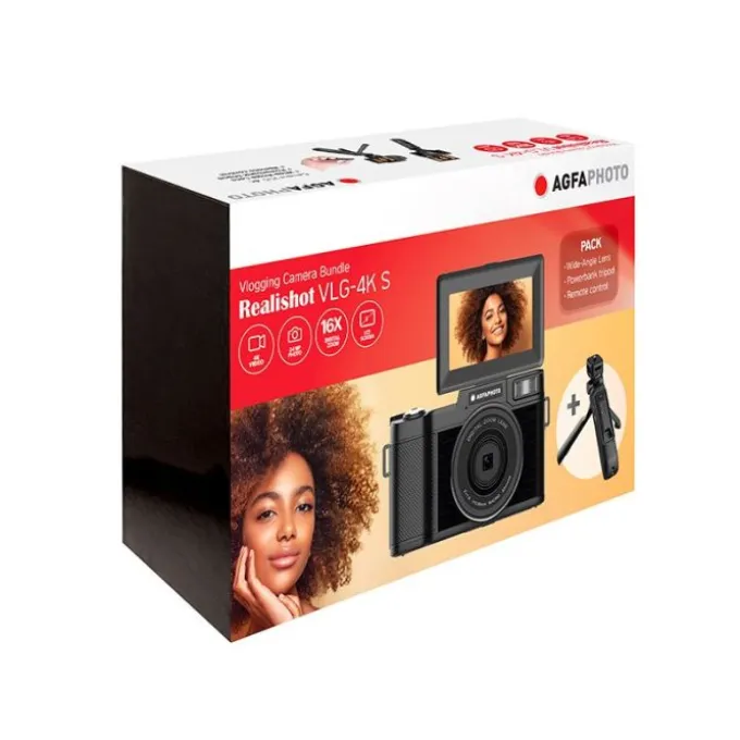 Appareil photo numérique AGFAPHOTO VLG4KDIGS Pack Vlogging 24 MP 4k