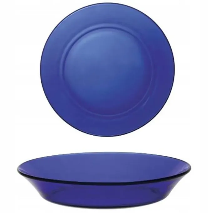 Assiette DURALEX Lys saphir coupelle diamètre 19.5 cm