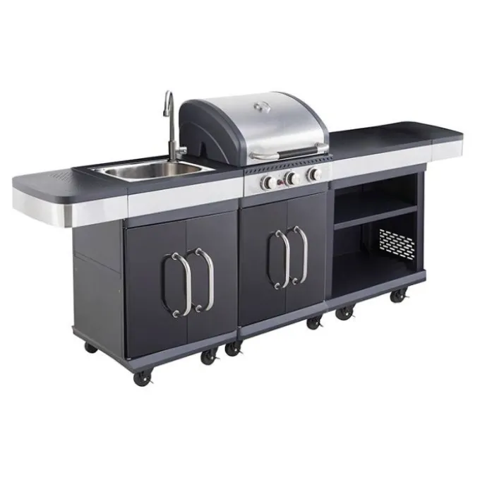 Barbecue gaz cuisine extérieure + robinet COOK N EAT CUISINE