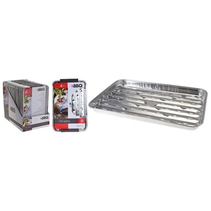 Barquettes aluminium x 4 pièces