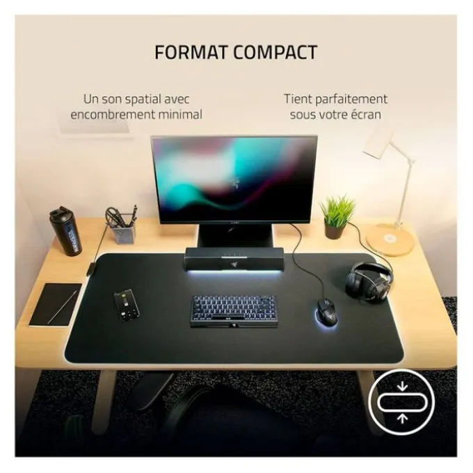 Barre de son RAZER Gaming pour PC Leviathan V2 X RGB