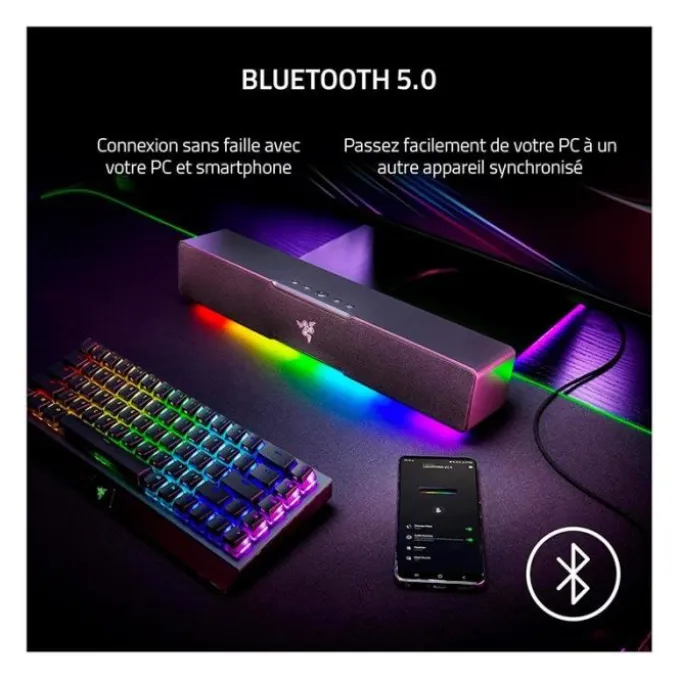 Barre de son RAZER Gaming pour PC Leviathan V2 X RGB