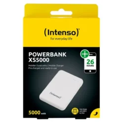 Batterie externe INTENSO 5 000 mAh Blanche