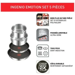 Batterie TEFAL ingenio emotion 5 pièces
