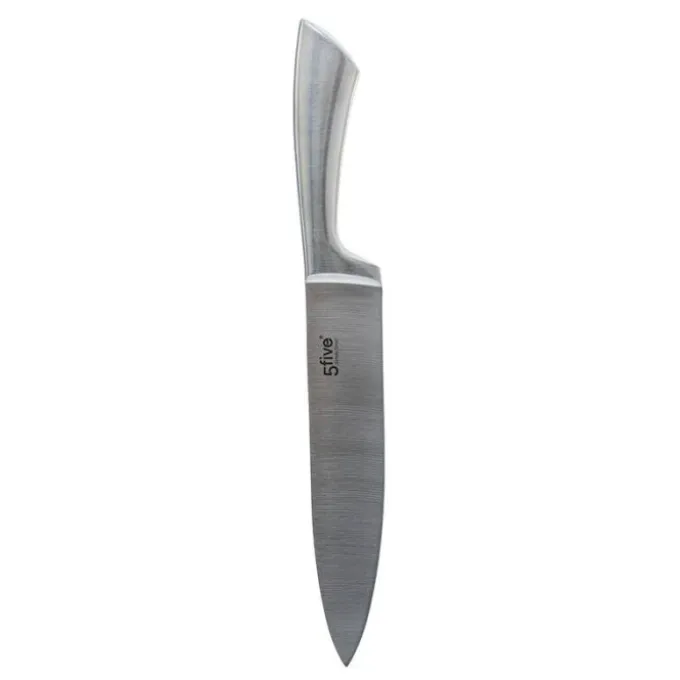 Bloc 5 couteaux + ciseaux inox