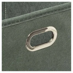 Boîte de rangement pliable kaki 15x31 cm