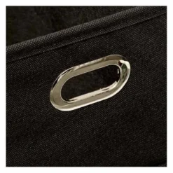 Boîte de rangement pliable noire 15x31 cm