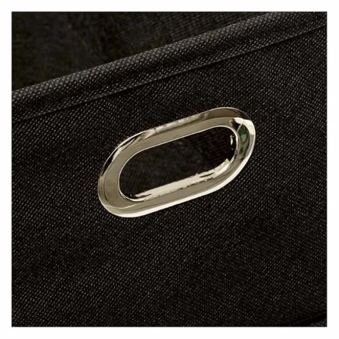 Boîte de rangement pliable noire 15x31 cm