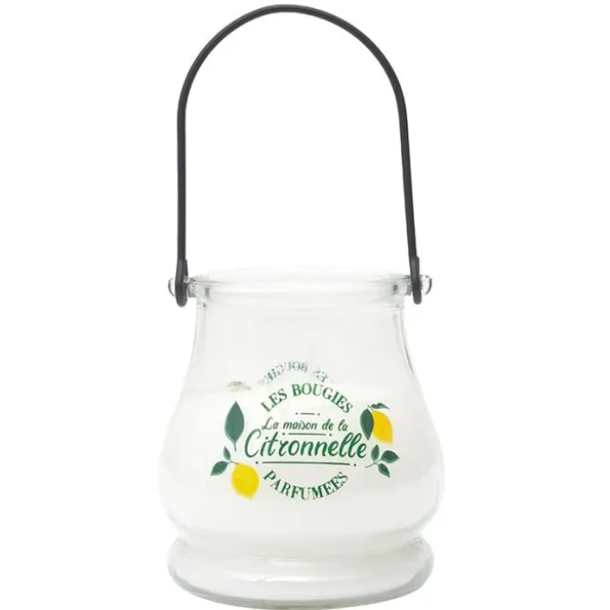 Bougie citronnelle led pot verre
