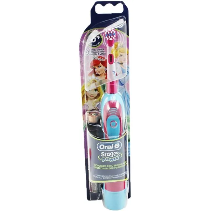 Brosse à dents électrique à piles ORAL-B Stages Power cars ou princesses