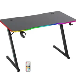 Bureau gaming LED AMSTRAD AMS-DESK120Z ASTRA Noir