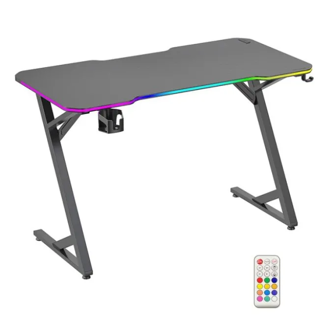 Bureau gaming LED EDENWOOD BG120 Noir