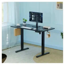 Bureau gaming motorisé EDENWOOD BB120 Noir