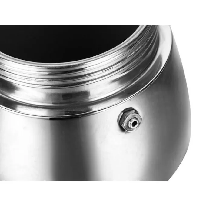 Cafetière italienne inox 6 tasses tous feux dont induction
