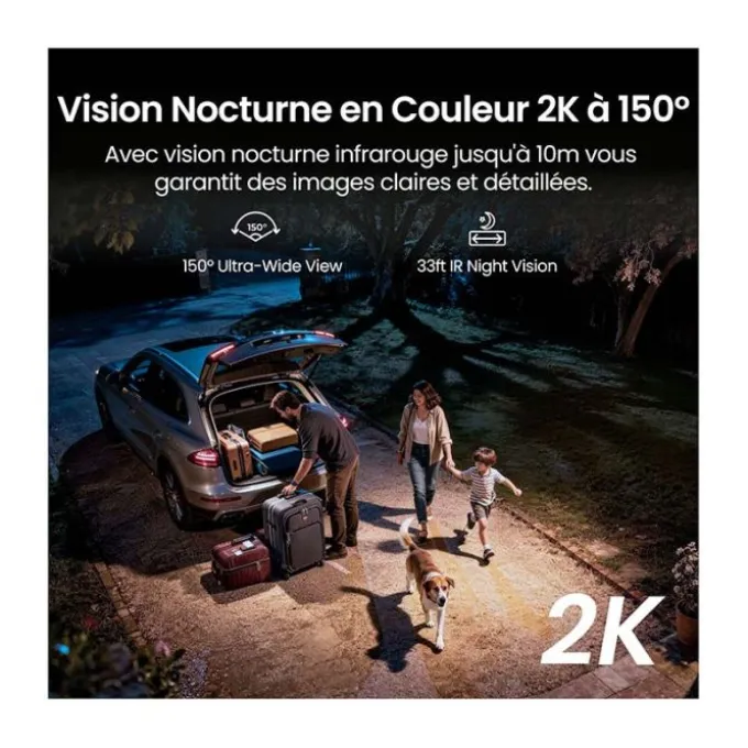 Caméra de sécurité extérieure REOLINK FLOODLIGHT F310B avec panneau solaire