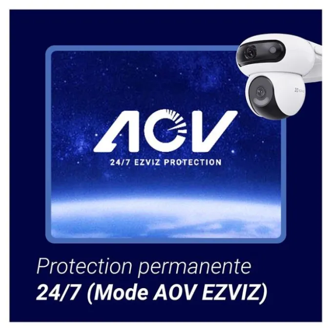 Caméra de Surveillance sur batterie EZVIZ HB90 4MP 2K+ avec Panneau Solaire