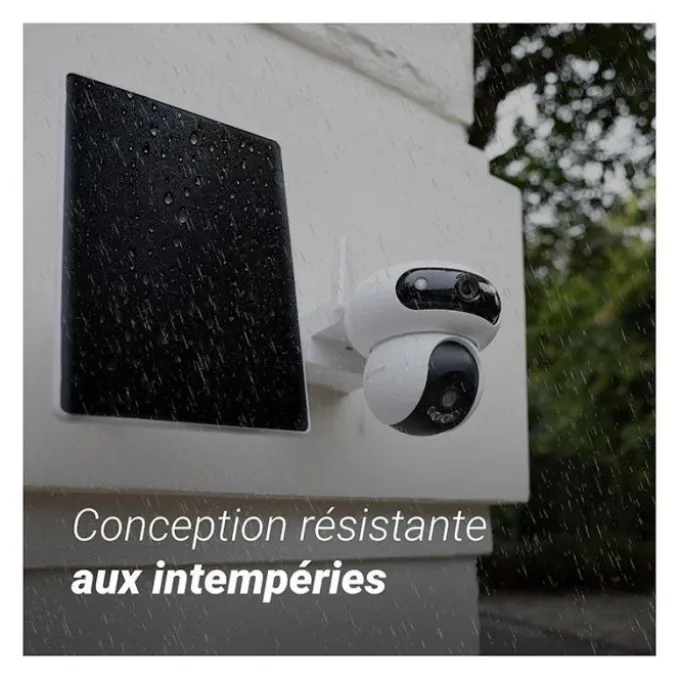 Caméra de Surveillance sur batterie EZVIZ HB90 4MP 2K+ avec Panneau Solaire