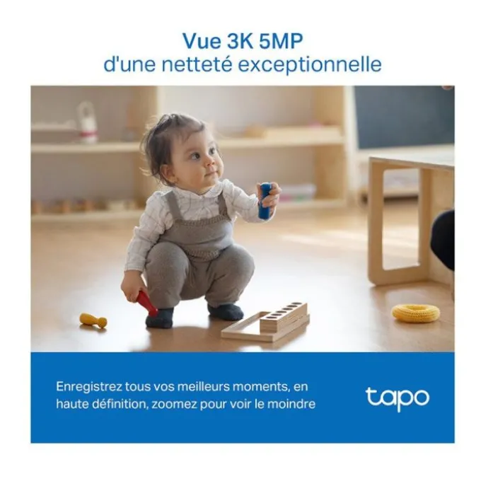 Caméra de surveillance TAPO C230 3K 5 MP Intérieure motorisée