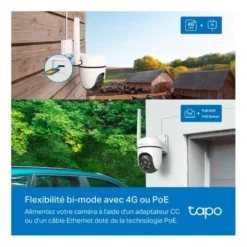 Caméra de surveillance TAPO 4G motorisée 1080p