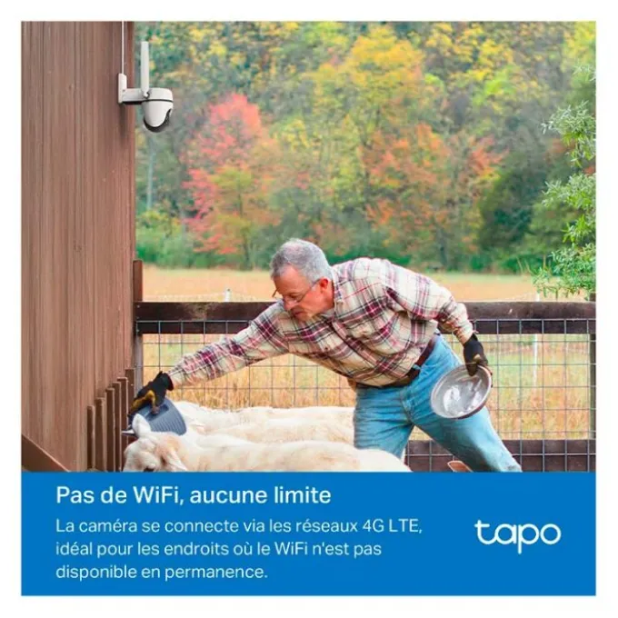 Caméra de surveillance TAPO 4G motorisée 1080p