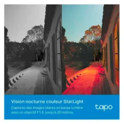 Caméra de surveillance TAPO 4G motorisée 1080p