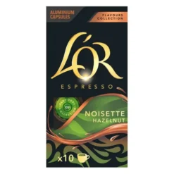 10 capsules L'OR NOISETTE pour machine NESPRESSO