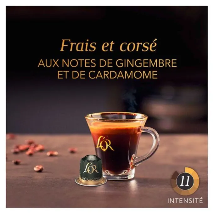 30 capsules L'OR RISTRETTO pour machine NESPRESSO