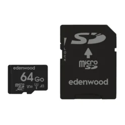 Carte Mémoire micro SD 64 Go EDENWOOD + Adaptateur – Grande Capacité et Polyvalence