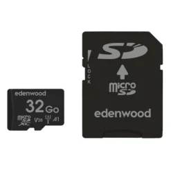 Carte Mémoire micro SD 32 Go EDENWOOD + Adaptateur – Stockage Pratique Haute Compatibilité
