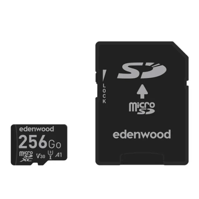 Carte Mémoire micro SD 256 Go EDENWOOD + Adaptateur – Ultra Stockage et Performance