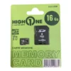 Carte Mémoire micro SD 16 Go HIGH ONE + Adaptateur – Stockage Fiable et Économique