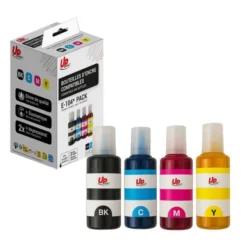Cartouche compatible UPprint Epson EcoTank 104 - Pack de 4 - magenta, cyan, noir, jaune