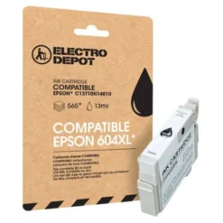Cartouche d'encre ELECTRO DEPOT compatible EPSON E 604 XL noir - Ananas