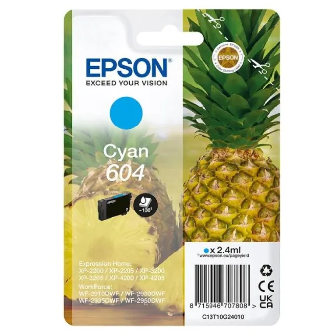 Cartouche EPSON 604 Ananas Cyan
