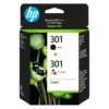 Cartouches d'encre HP 301 - 3 couleurs Authentique (CH562EE)
