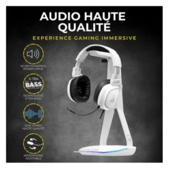 Casque gaming THE G-LAB Radium + support