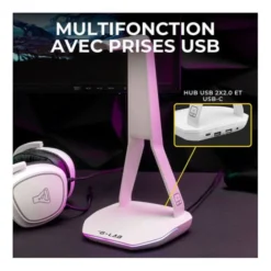 Casque gaming THE G-LAB Radium + support