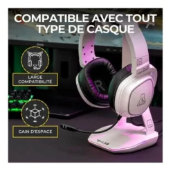 Casque gaming THE G-LAB Radium + support