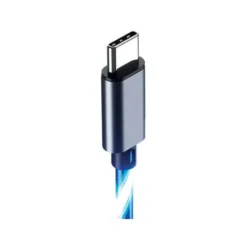Câble AMSTRAD USB-C LED bleu 3m