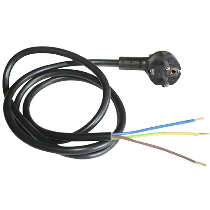 Câble d'alimentation électrique 3 x 1,5 mm2 avec fiche secteur intégrée ÉLECTRO DÉPÔT