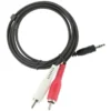 Câble EDENWOOD JACK 3,5 / 2 RCA Noir 3 mètres