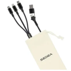 Câble 3 en 1 Lightning, Micro USB et USB-C / USB et USB-C SEDEA Noir