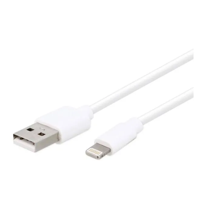 Câble Lightning / USB HIGH ONE 1M Blanc
