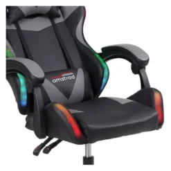 Chaise gaming AMSTRAD AMS 900 LED TOP1 Noir