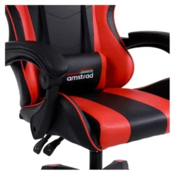 Chaise gaming AMSTRAD AMS 800 Noir et rouge